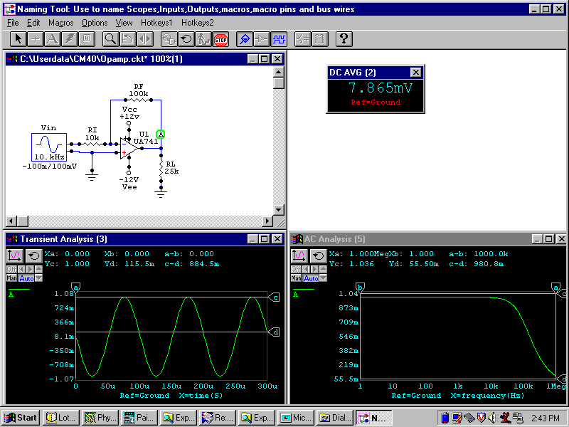 circuit maker 2000 why is my result in accurate