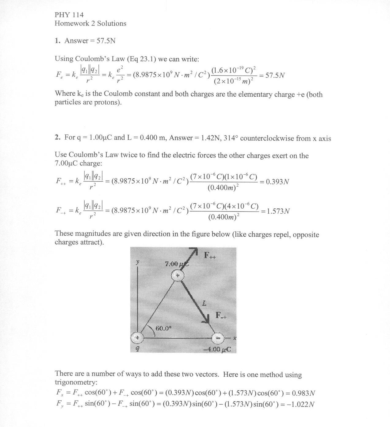 Problem 1 solution